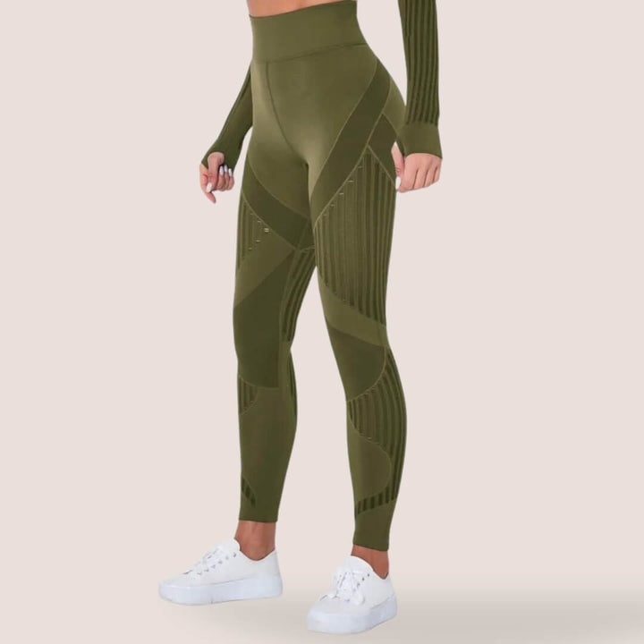 Kvinnors Leggings Anti-Cellulite Flexibelt Material 10