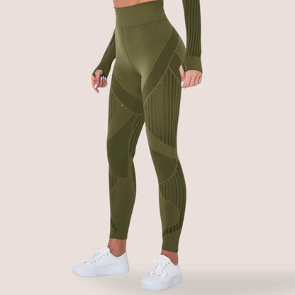 Kvinnors Leggings Anti-Cellulite Flexibelt Material 10
