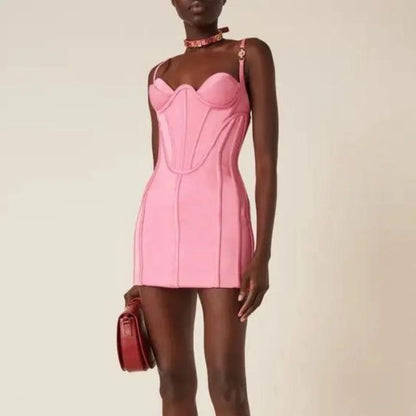 Variant image for Dam Miniklänning Hjärtformad Bustier Figur-kramande Högkvalitativt Tyg-1
