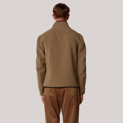 Damjacka Fleece Halvhög Krage Mjuk och Varm Jacka för Kalla Vinterdagar-3