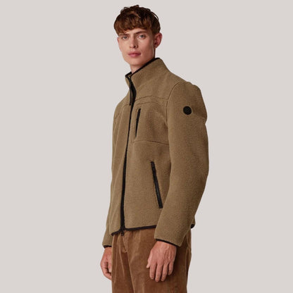 Damjacka Fleece Halvhög Krage Mjuk och Varm Jacka för Kalla Vinterdagar-2