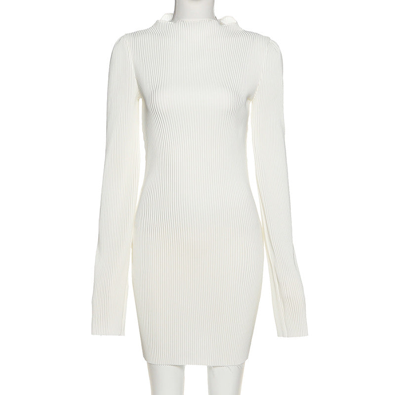 Variant image for Dam Klänning Långärmad Klassisk Design Högkvalitativt Tyg-1