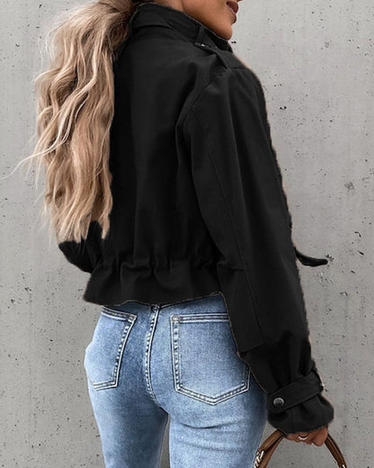 Damjacka Tidlös Design Högkvalitativ Polyester för Dam-4