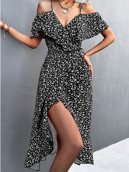 Variant image for Dam Klänning Rem Stil Figurbetonad Polyester för Fina Tillfällen-1