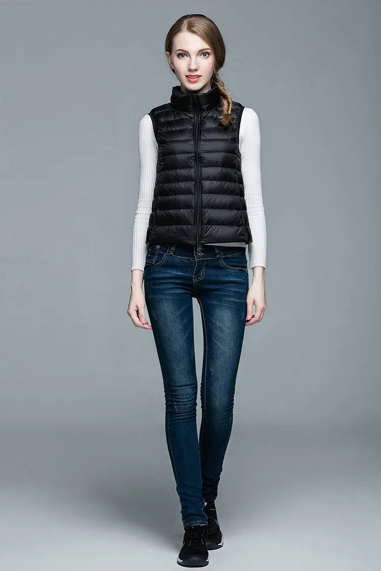 Variant image for Kvinnors Halvjacka Ärmlös Lättvikts Polyester-4