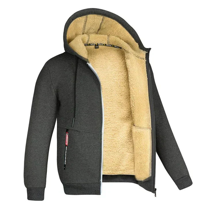 Variant image for Herrar Huvtröja Dragkedja Fleece Polyester-43