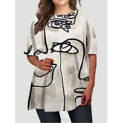 Dam Klänning Plusstorlek Casual Elegant Polyester 2