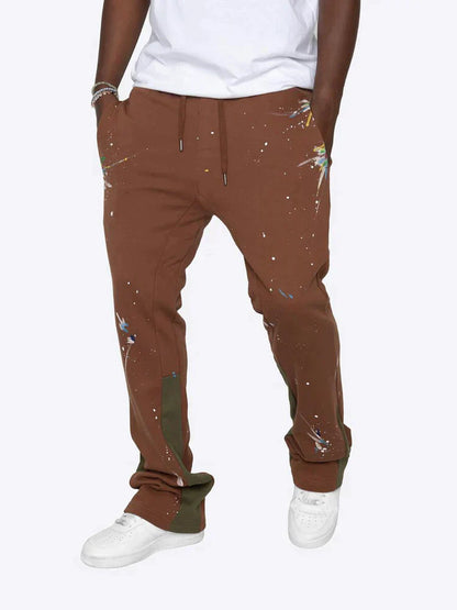 Variant image for Dam Flare Sweatpants Färgstänkt Bomull-21