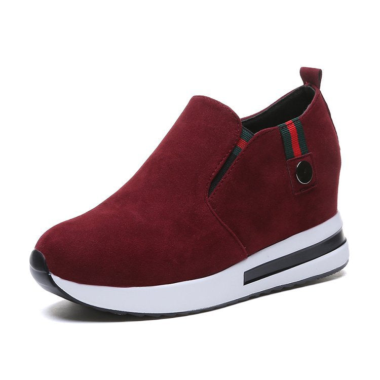 Kvinnliga Kilsneakers Slip-On Hållbart Material-1