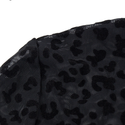 Dam Jumpsuit Leopardmönster Formsydd Polyester Spandex-5