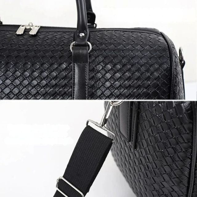 Damväska Justerbar Axelrem Vadderad Vegetabiliskt Läder-6