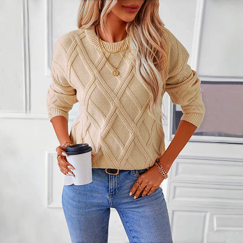 Kvinnors Tröja Minimalistisk Design 100% Bomull-5