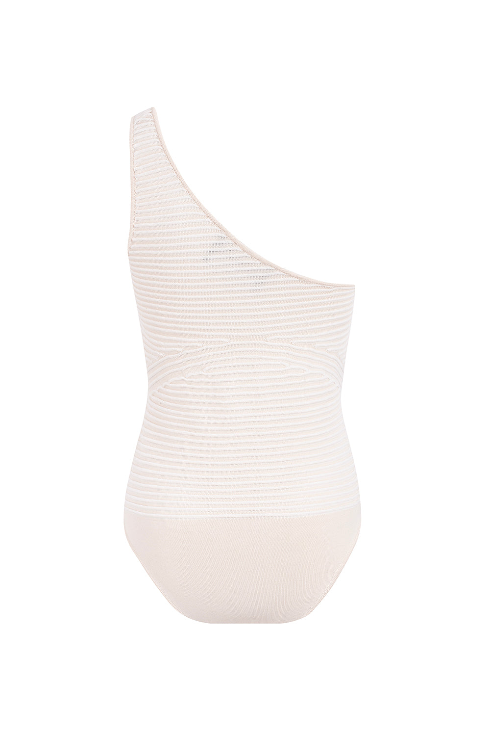 Asymmetrisk Bodysuit Dam i Bomull och Viskos med 3D-Struktur – Elegant Topp för Vardag och Fest 4