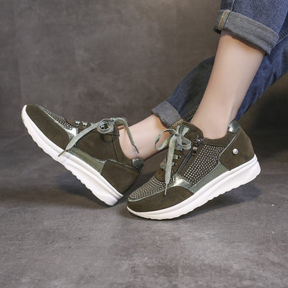 Kvinnor Sneakers Glittrande Detaljer Syntetisk Icke-Slipssula 4