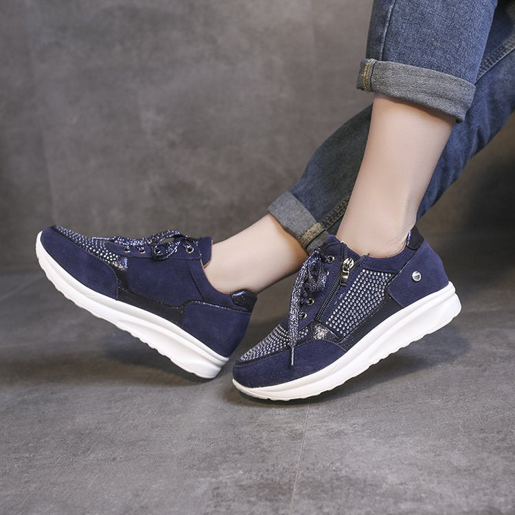 Kvinnor Sneakers Glittrande Detaljer Syntetisk Icke-Slipssula 5