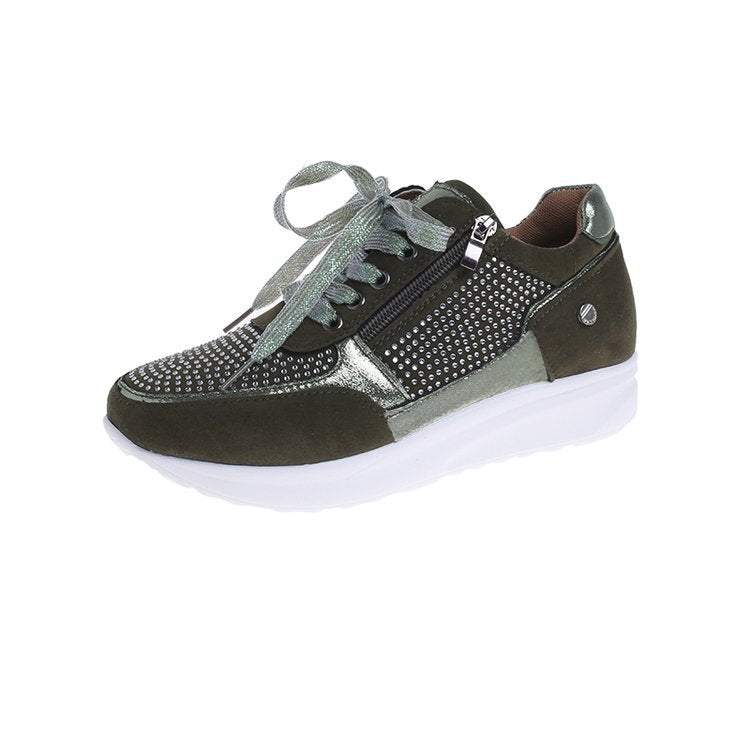 Kvinnor Sneakers Glittrande Detaljer Syntetisk Icke-Slipssula 9