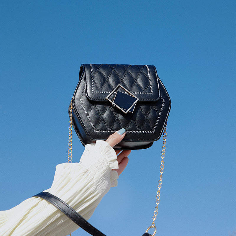 Dam Axelväska Modern Design PUS Material Trendig Axelväska för Vardagsbruk-2