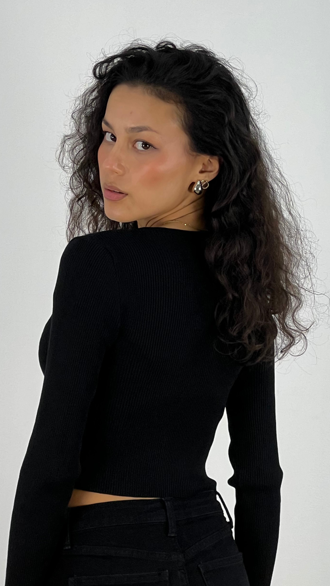 Dam Topp Festtoppar Trendig Viskosblandning-3