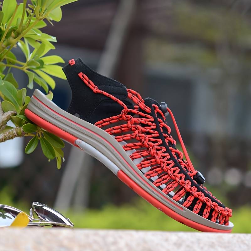 Unisex Sommarskor Justerbara Remmar Vadderad Sula Paracord-Tyg-3