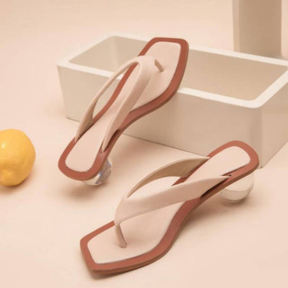 Dam Sandaler Öppen Tå Ankelband PU-Läder-3