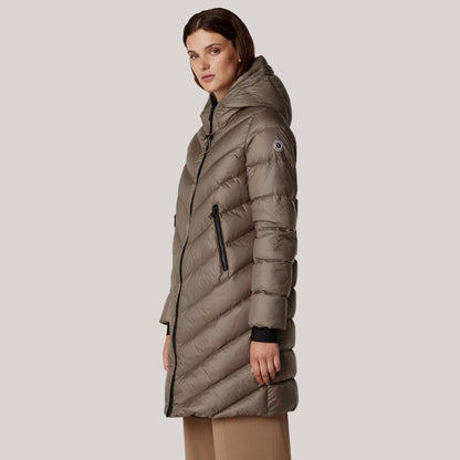 Dam Klänning Chevron Mönster Fodrad Lätt Tyg-2