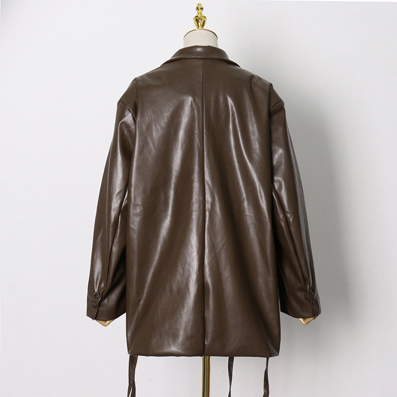 Dam Kappa Vinter Hackad Krage i Varmt Material-3