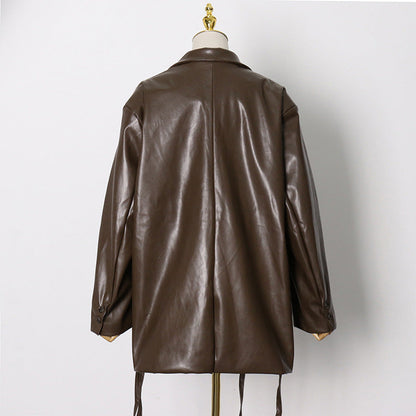 Dam Kappa Vinter Hackad Krage i Varmt Material-3