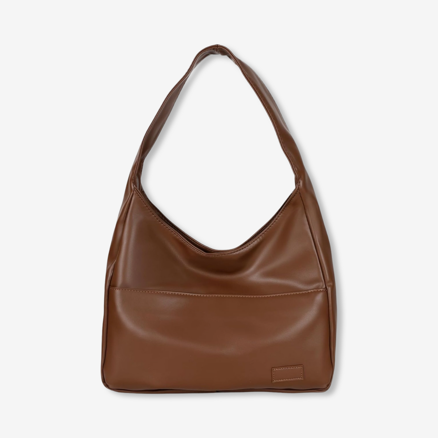 Dam Axelväska Elegant Veganskt Läder Justerbar Rem Kompakt Design-5