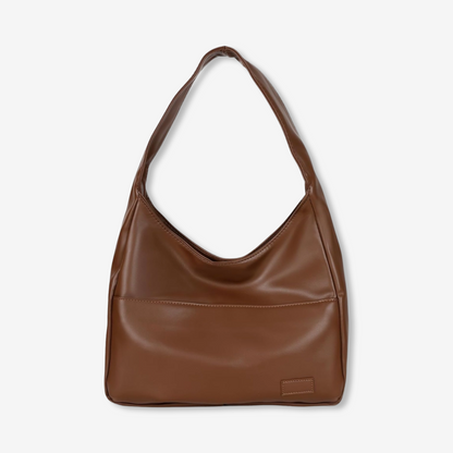Dam Axelväska Elegant Veganskt Läder Justerbar Rem Kompakt Design-5
