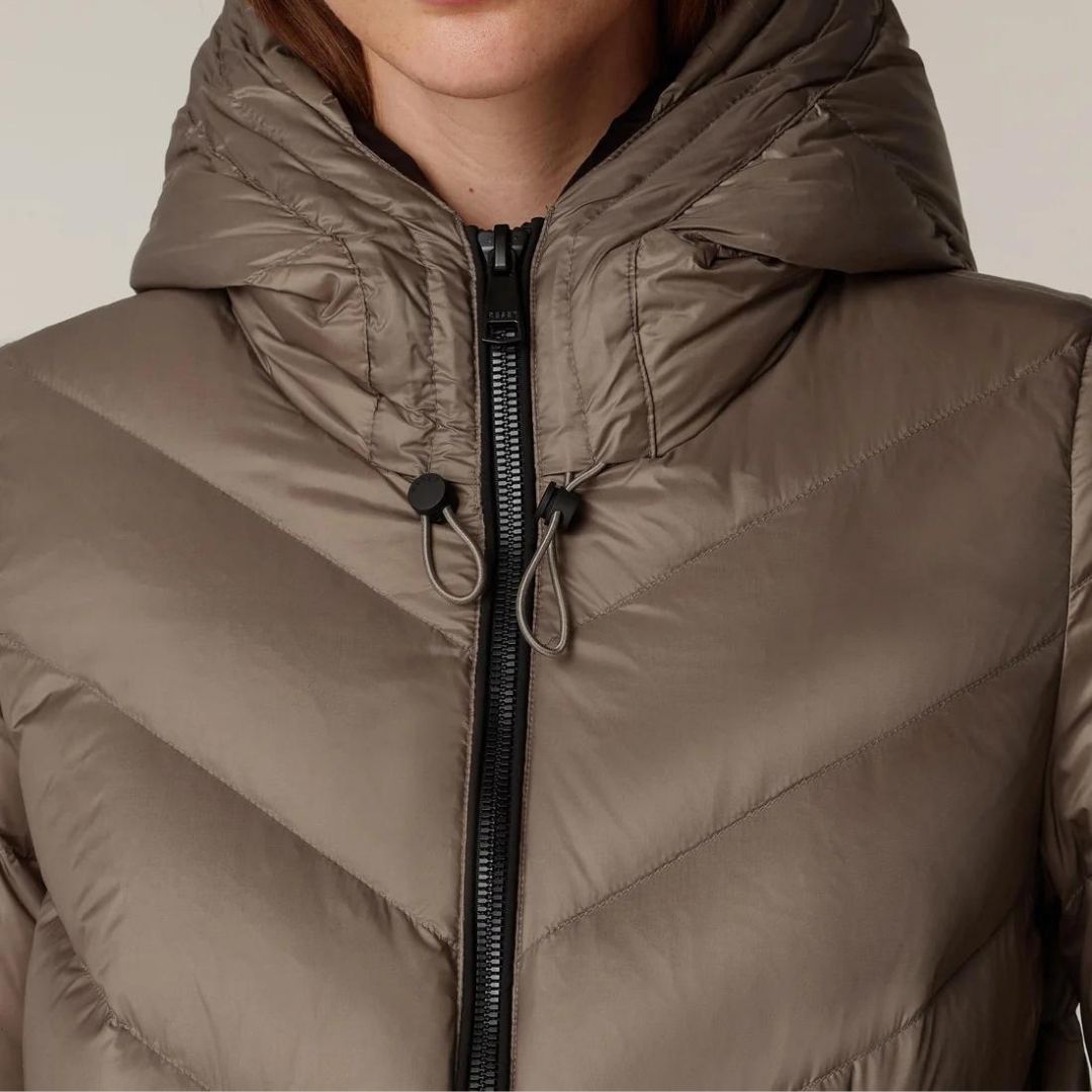 Dam Klänning Chevron Mönster Fodrad Lätt Tyg-5