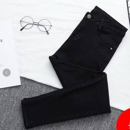 Variant image for Dam Hög Midja Rivna Jeans Denim Slangformad-13