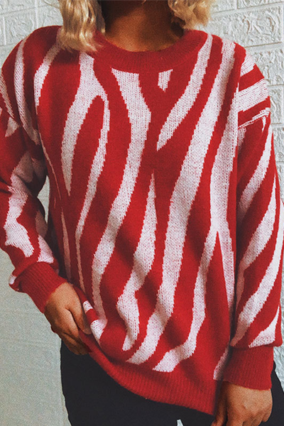 Dam Vintertröja Enkel Akryl-6