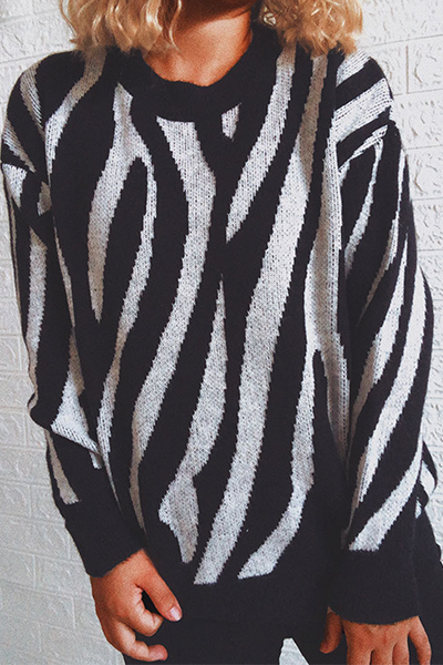 Dam Vintertröja Enkel Akryl-4