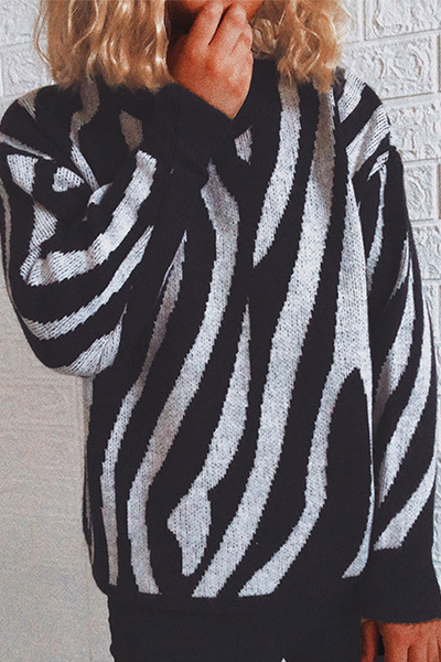 Dam Vintertröja Enkel Akryl-5