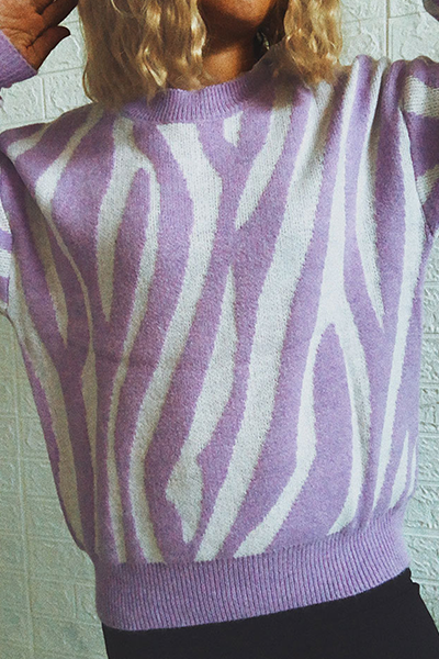 Dam Vintertröja Enkel Akryl-2