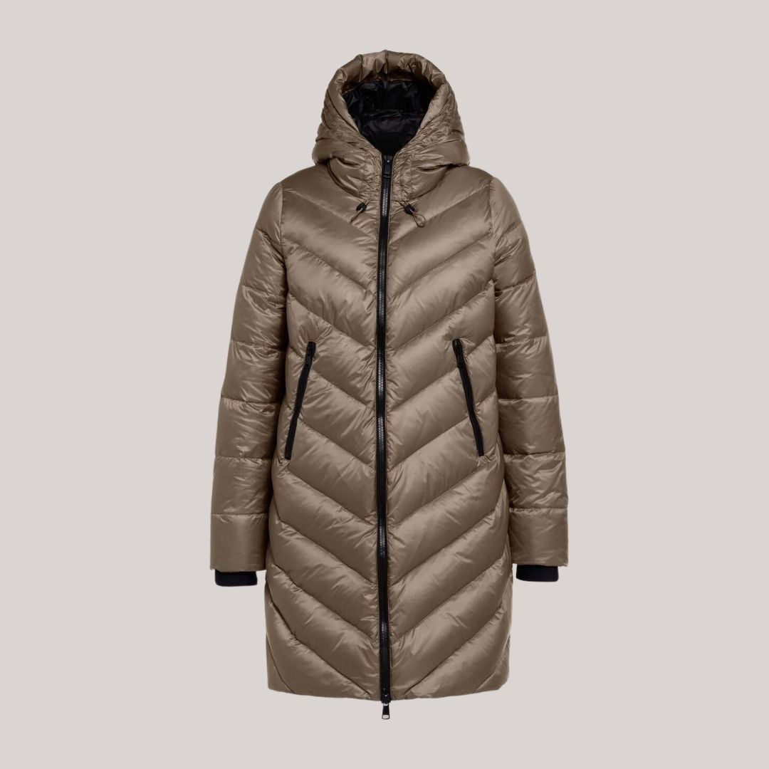 Variant image for Dam Klänning Chevron Mönster Fodrad Lätt Tyg-2