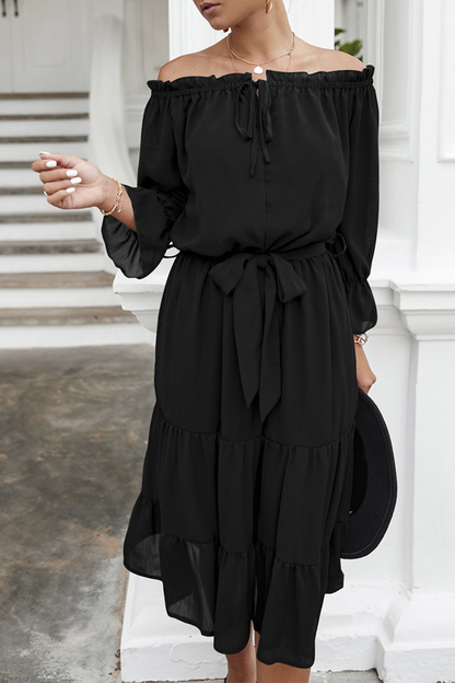 Fina Dam Klänningar Trendig och Bekväm 100% Polyester-1