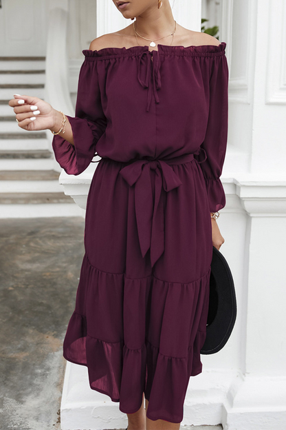 Fina Dam Klänningar Trendig och Bekväm 100% Polyester-2