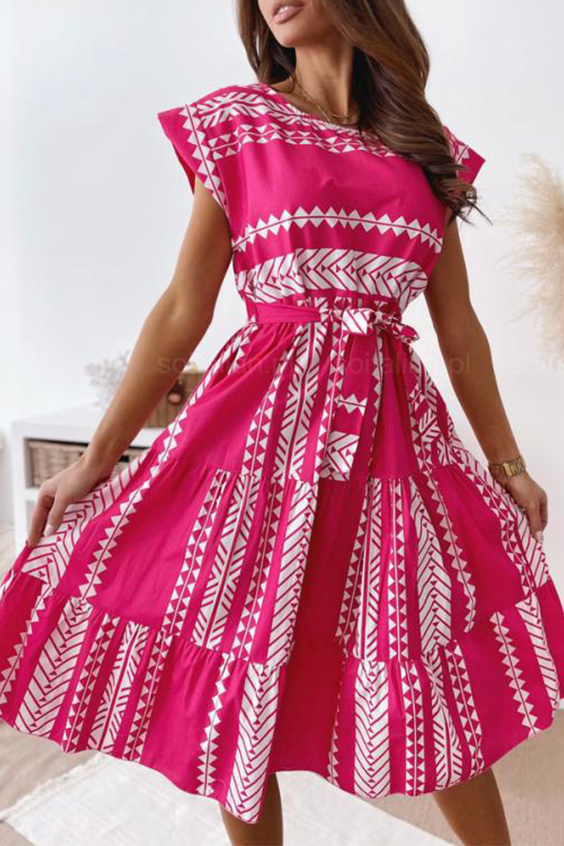 Kvinnors Klänning Trendig Design Polyester 5