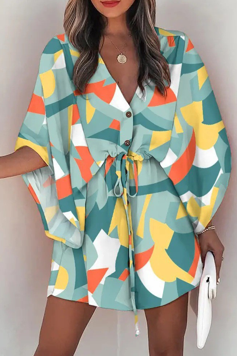 Fina Dam Klänningar Boho Lätt Stretchig Polyester-5