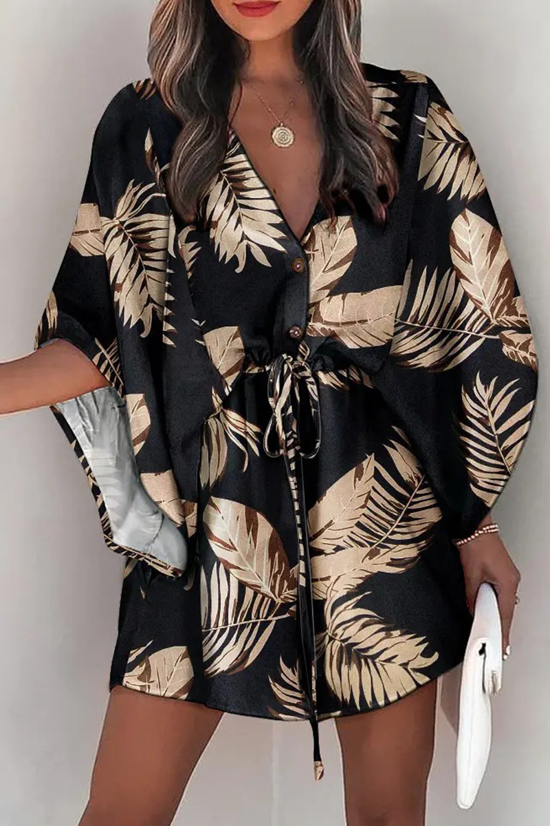 Fina Dam Klänningar Boho Lätt Stretchig Polyester-4