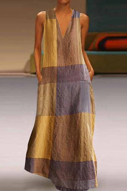 Kvinnors Lätt Klänning Luftig 100% Bomull-3