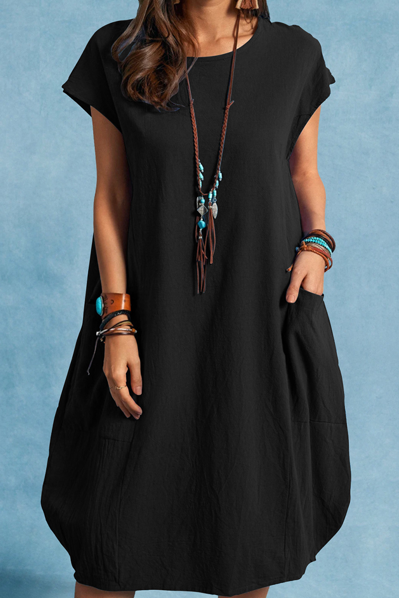 Variant image for Kvinnors Lätt Klänning Luftig Bomull-13