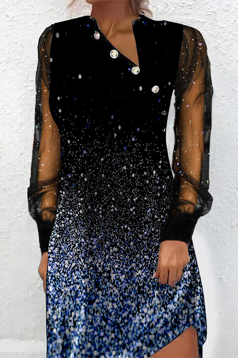 Variant image for Kvinnors Lätt Klänning Elegant Polyester-17