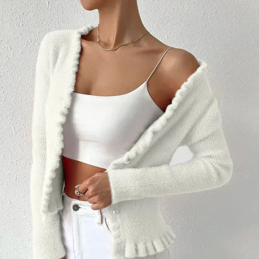 Dam Höstkofta Rufsad Mjukt Material-1