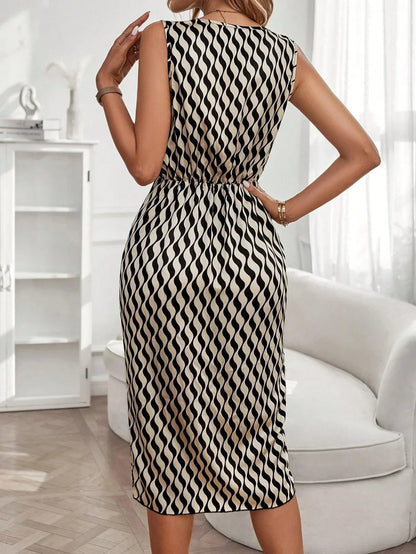 Kvinnors Klänning Stativkrage Mjukt Tyg Asymmetrisk Nederkant-2