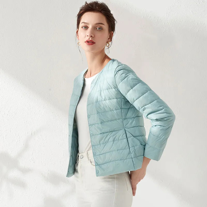 Variant image for Damjacka Quiltad Kragefri Lätt Polyester för Dam-25