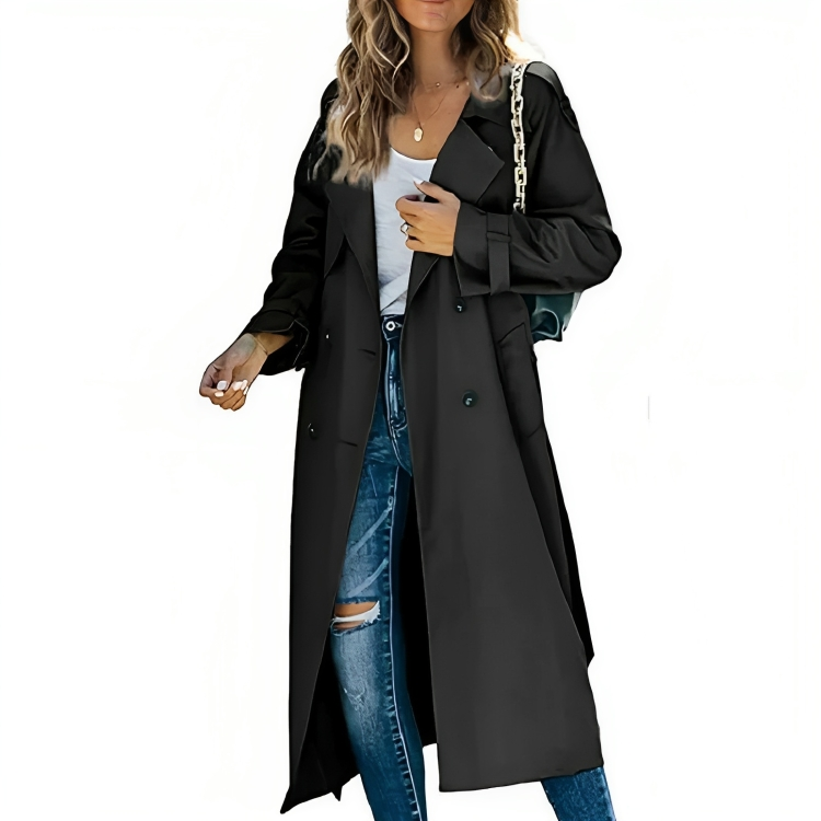 Variant image for Dam Kappa Elegant Trenchcoat Hållbart Material-21