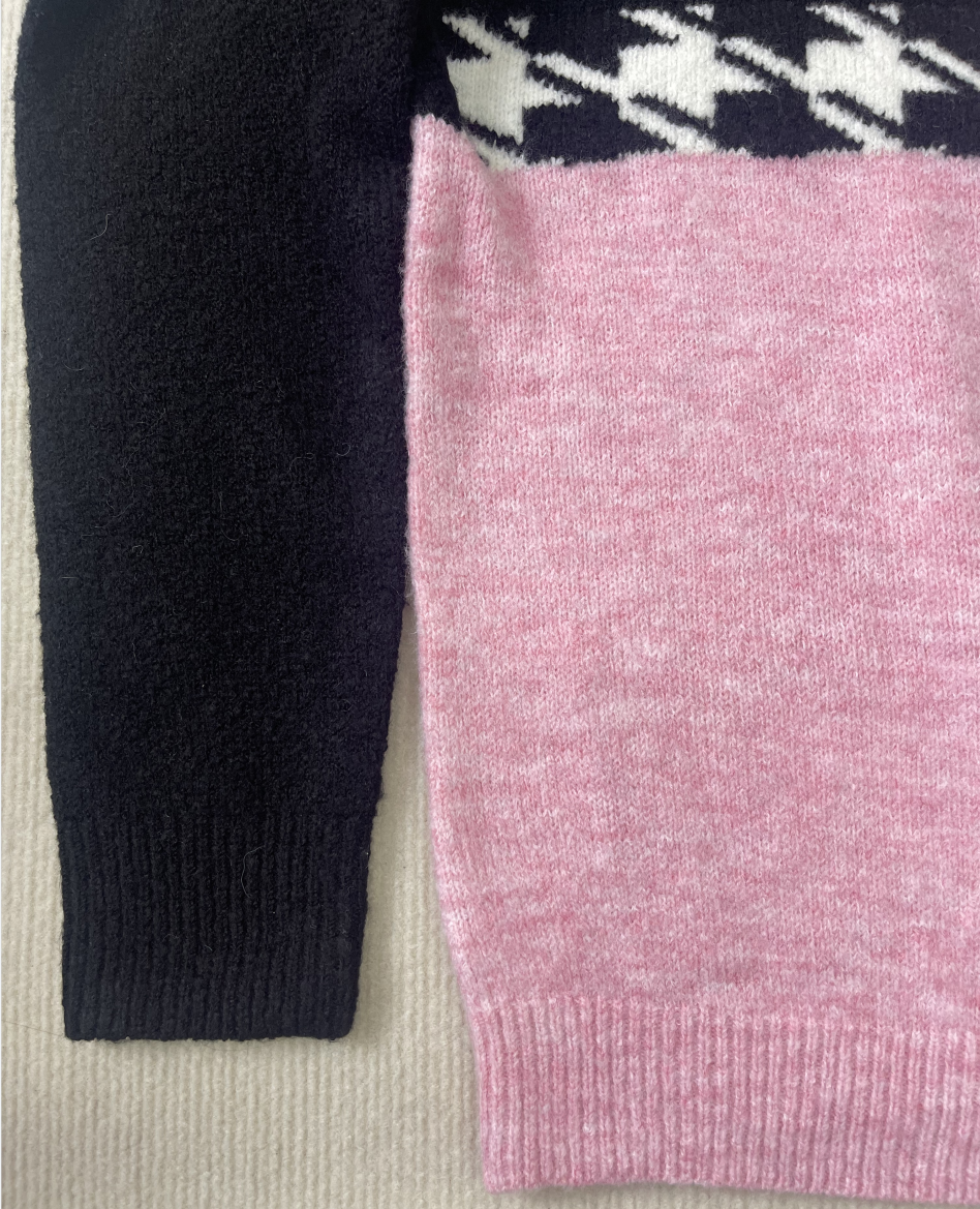 Stickad Dam Tröja Långa Ärmar Modern Design Högkvalitativt Material-4