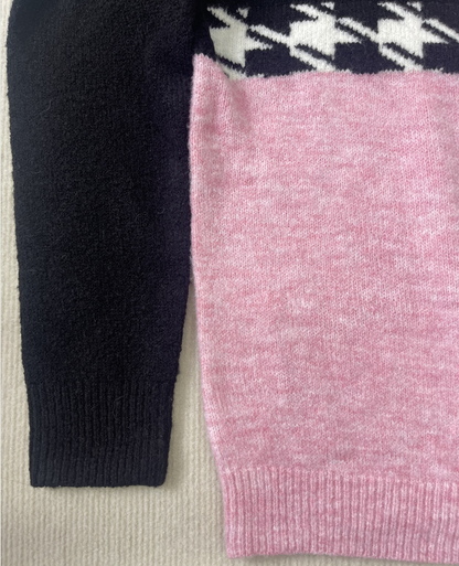 Stickad Dam Tröja Långa Ärmar Modern Design Högkvalitativt Material-4